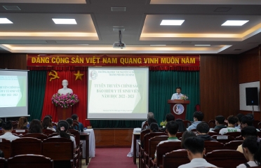 Tuyên truyền về Chính sách BHYT cho sinh viên hệ Đại học chính quy của Nhà trường