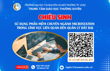 Chiêu sinh lớp bồi dưỡng sử dụng  phần mềm chuyên ngành Microstation trong lĩnh vực liên quan đến quản lý đất đai.
