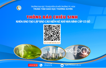 T11.2024 Thông báo Chiêu sinh Khóa đào tạo lập báo cáo kiểm kê khí nhà kính cấp cơ sở