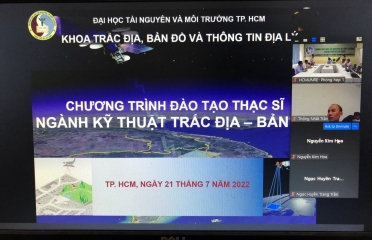 Họp thẩm định cấp Trường chương trình đào tạo thạc sĩ ngành Kỹ thuật Trắc địa Bản đồ