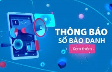 Thông báo số báo danh, phòng thi và giờ thi cấp chứng nhận Tiếng anh (dạng thức Toeic 450+)