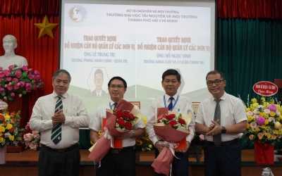 Lễ trao quyết định điều động, bổ nhiệm, bổ nhiệm lại cán bộ quản lý 