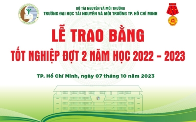 Lễ trao bằng tốt nghiệp cho Tân Cử nhân, Tân Kỹ sư đợt 2, năm học 2022-2023