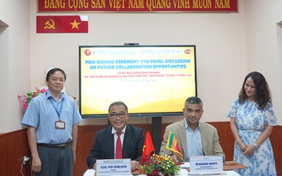 Lễ ký kết MOU giữa Trường Đại học Tài nguyên và Môi trường TP. Hồ Chí Minh và Công ty TNHH Fashion Garment 2, thuộc tổng công ty tại Sri Lanka