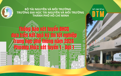 Thông báo xét tuyển đại học hệ chính quy dựa trên kết quả kỳ thi tốt nghiệp Trung học phổ thông năm 2024 Phương thức xét tuyển 1 – Đợt 1