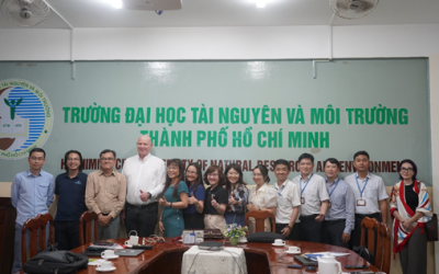 Buổi lễ đón tiếp và làm việc giữa Trường Đại học Tài nguyên và Môi trường TP.HCM về chương trình “Trường Đại học Thông minh thích ứng biến đổi khí hậu Climate Smart”