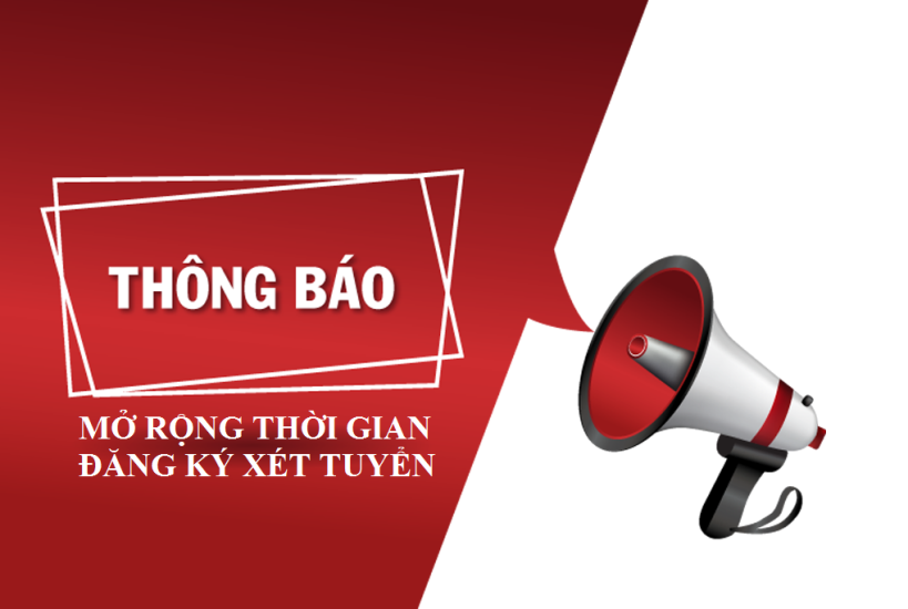 THÔNG BÁO V/V MỞ RỘNG THỜI GIAN ĐĂNG KÝ XÉT TUYỂN ĐỢT 1 ĐẠI HỌC CHÍNH QUY THEO KẾT QUẢ KỲ THI ĐÁNH GIÁ NĂNG LỰC CỦA ĐẠI HỌC QUỐC GIA TP. HỒ CHÍ MINH (PT3) NĂM 2024
